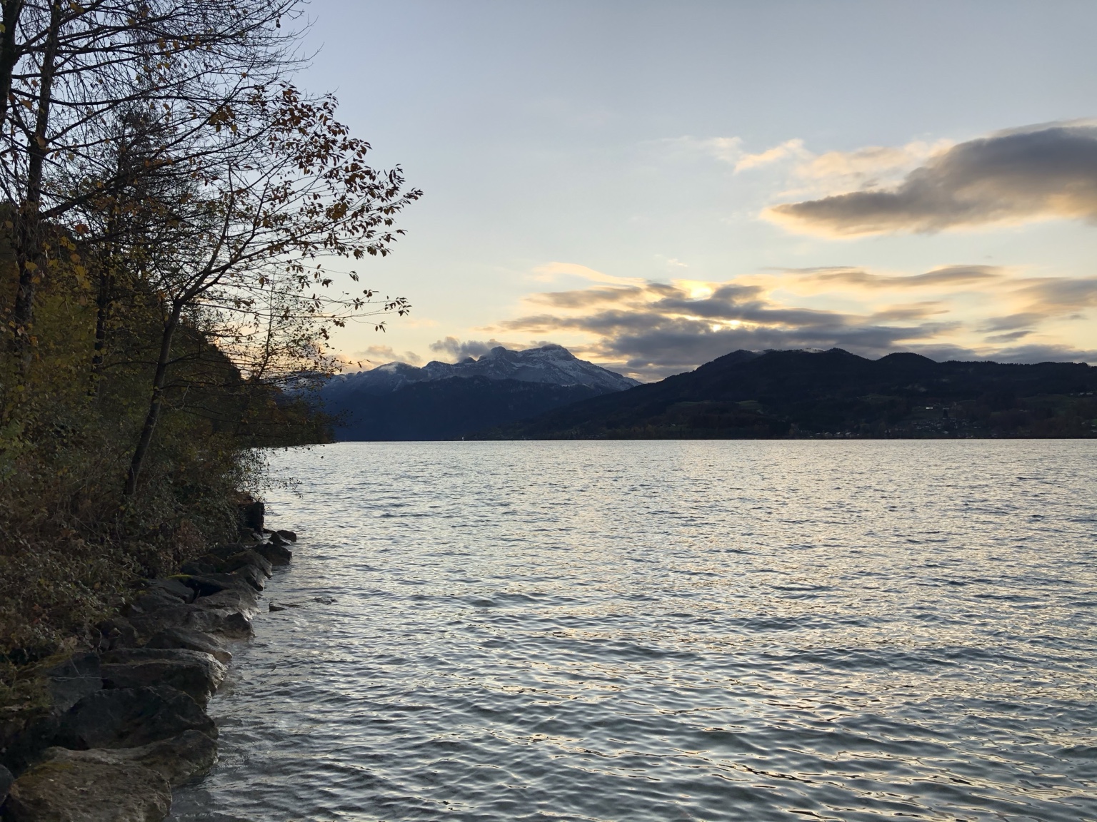 Attersee po skončení ponorů